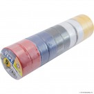 10pk PVC Insulation Tape 19mm x 5m Asst
