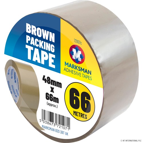 Single Brown Packing Tape 48mm x 66m