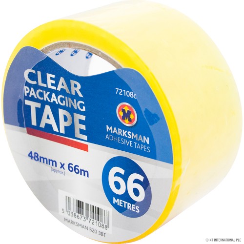 Single Clear Packing Tape 48mm x 66m