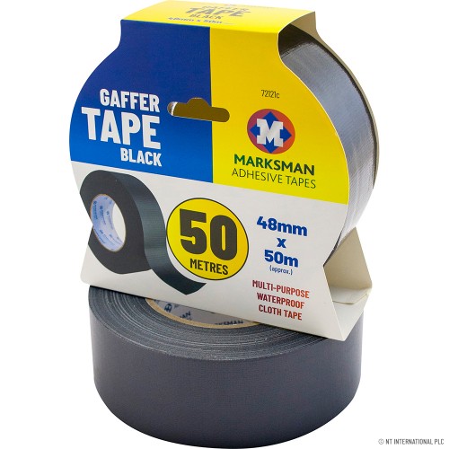 Gaffer / Duct Tape 48mm x 50m Black - Pro