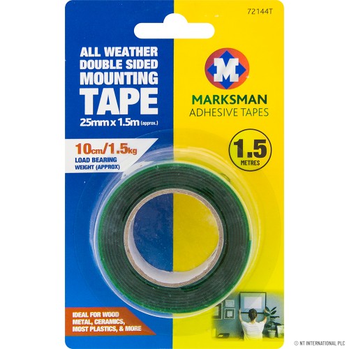 All Weather Double Sided Mounting Tape 25mm x
