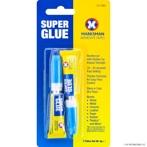 2pk 3G Super Glue - Blue Top