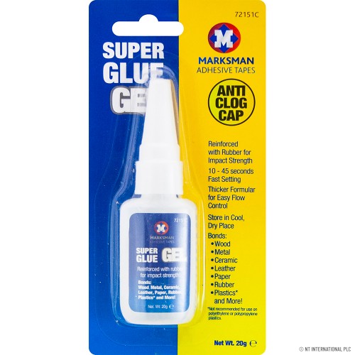 20G Bottle Pack Super Glue Gel