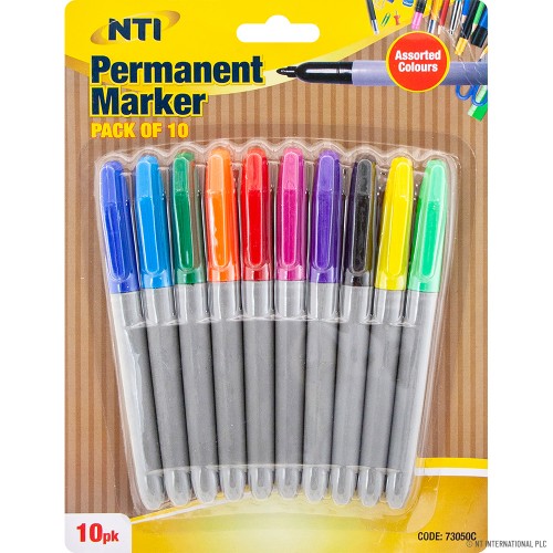 10pk Permanent Marker Pens