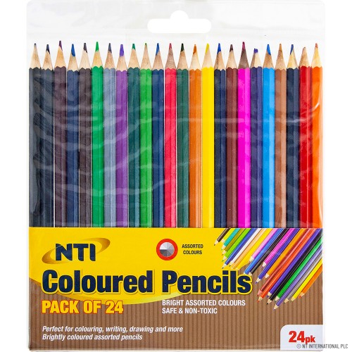 24pk Coloured Pencils - Assorted