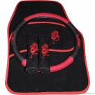 8Pcs Seat Cover Black / Grey