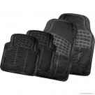 4pc Rubber Car Mats - Black