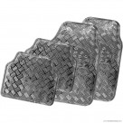 4pc Aluminium Car Mat - Silver