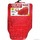 4pc Aluminium Car Mat - Red
