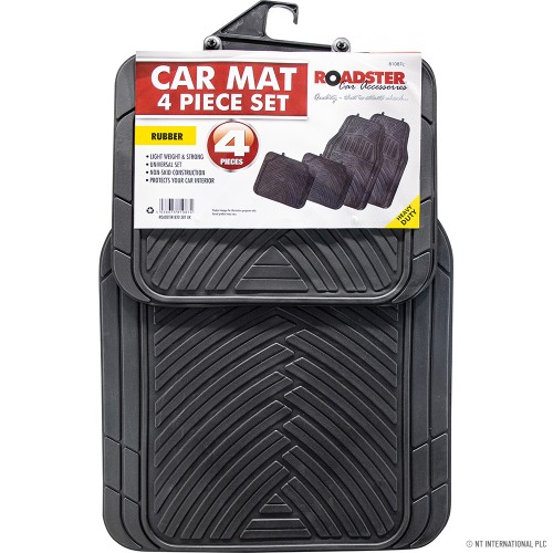 4pc Car Mat - Asst Col