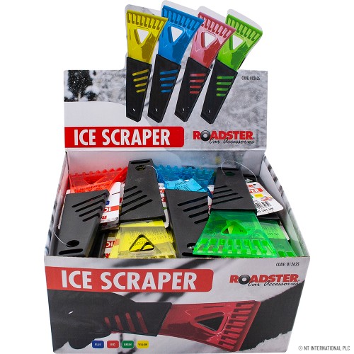 Ice Scraper With Anti Slip (4 Colours Asst)