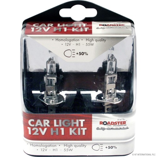 H1 55w Halogen Car Light Bulbs 12v