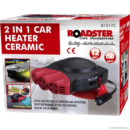 2in1 Car Ceramic Heater 12v/150w