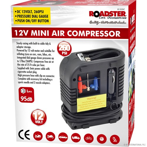 12v Mini Air Compressor - 260psi