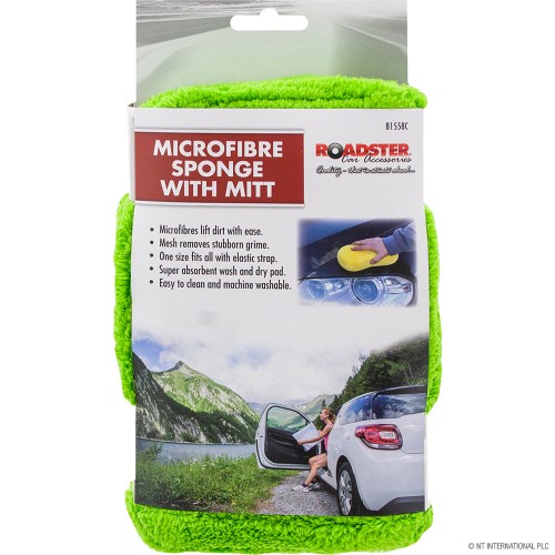 Microfiber Sponge / Mitt 20 x 13 x 6cm