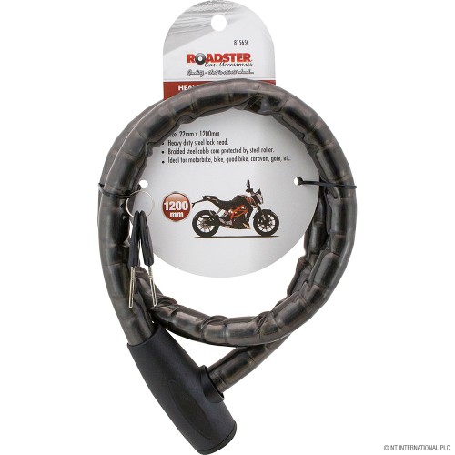 Heavy Duty Bicycle Lock - 22mm x 1200mm