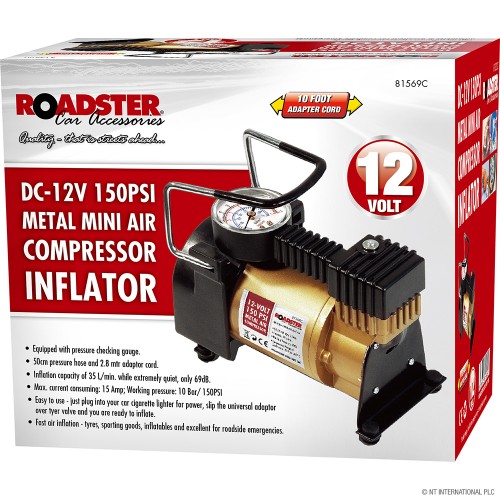 12v 150PSI Mini Air Compressor Inflator