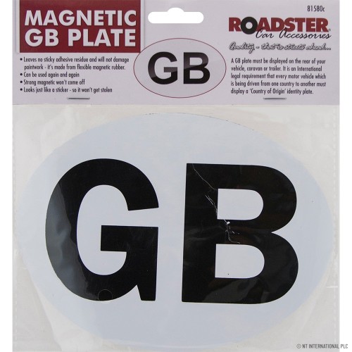 GB Magnetic UK Plate Sticker