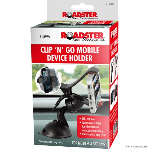 Clip 'N' Go Car Mobile Device Holder