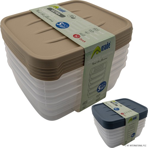 2L STORAGE BOX SET OF 5 (VETRA 2)
