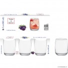 3pc Glass Tumbler Zubia 300ml - LS002-3