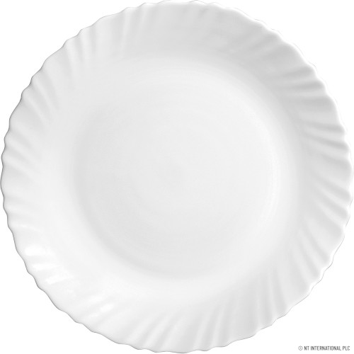 Classique Qtr  Plate - Plain White