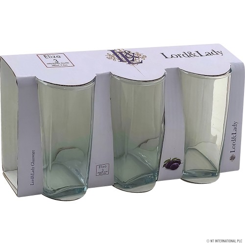 3pc Glass Tumbler - Eliza 280ml TNV002-3