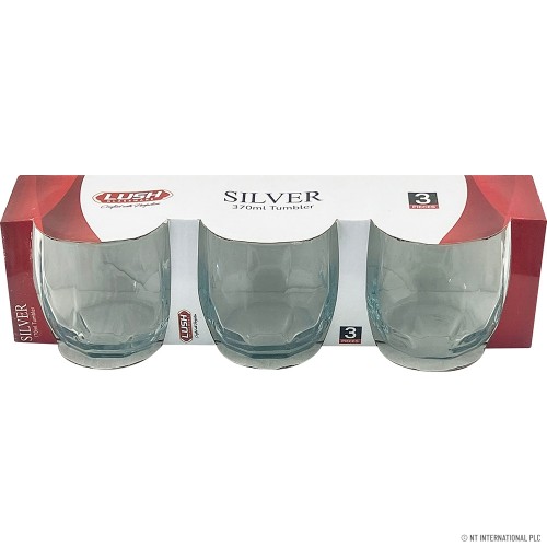 SILVER 370 ML Tumbler DOF 3pc /Set