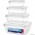 4pcs Qua Clear Rectangle Storage Box(400-800-