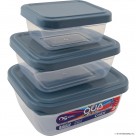 3pcs Qua Color Rectangle Storage Box Set (400