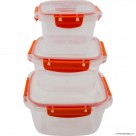 SQUARE LEAKPROOF 3 PCS STORAGE BOX SET (500-9