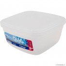 QUA CLEAR SQUARE 3 PCS STORAGE BOX SET (500-9