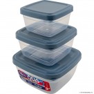 QUA COLOR SQUARE 3 PCS STORAGE BOX SET (500-9