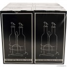 2 Pcs Green Oil Bottle with Metal Stand