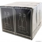 2 Pcs Green Oil Bottle with Metal Stand