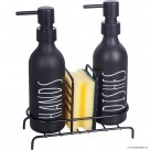 2 Pcs Colorful Soap Dish With Metal Stand