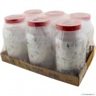 Plain Pantry Jar 3000cc Red Tap
