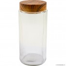 Wooden Decorated Lid Diamond Jar 1350cc