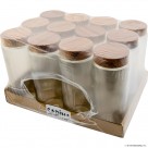 Wooden Decorated Lid Diamond Jar 1350cc