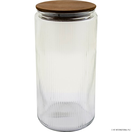 Bamboo Vacuum Lid Jar 2000CC