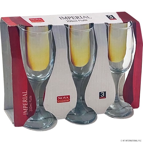 3pc Glass Goblet - Imperial - 200ml