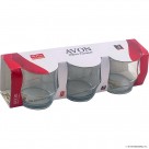 3pc Glass Tumbler - Avon 350ml