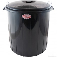 Locked Dustbin No 3 Black 50LT