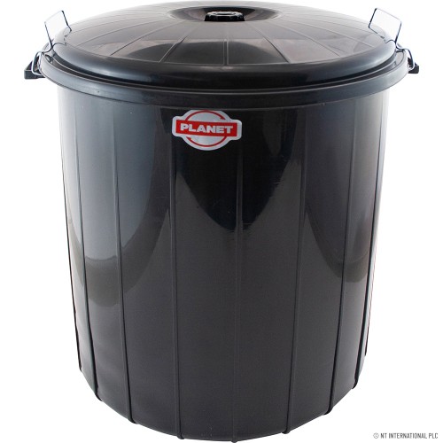 Locked Dustbin No 3 Black 50LT