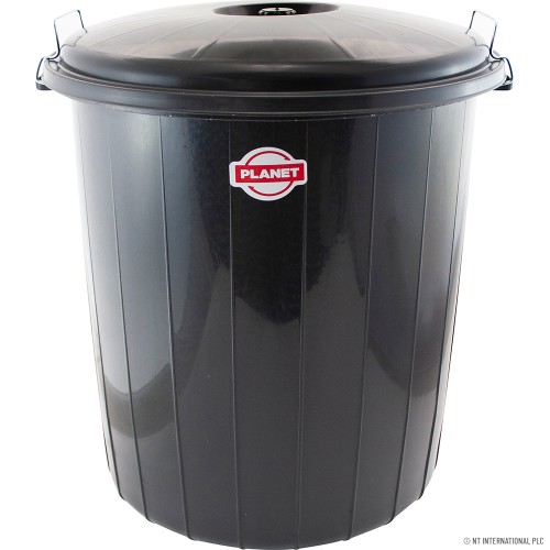 Locked Dustbin No 4 Black 70LT